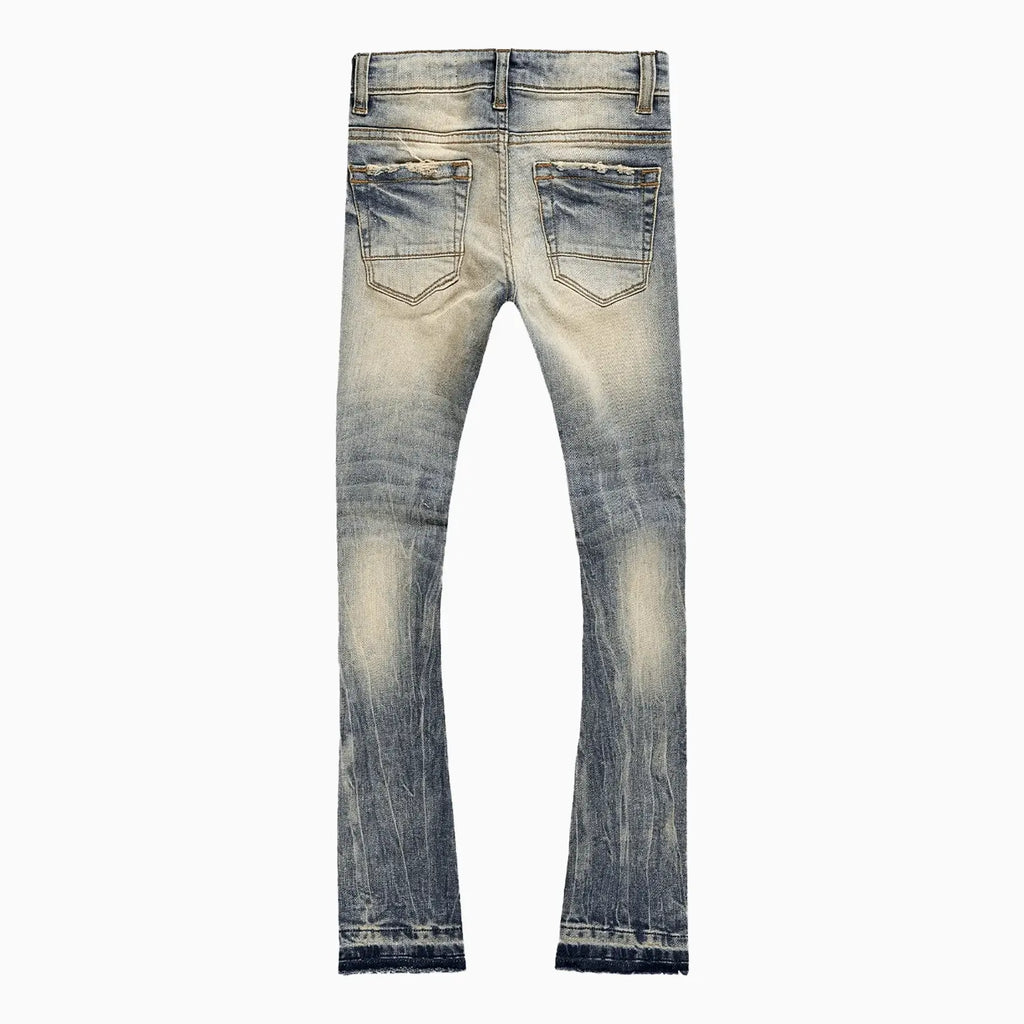Pantalon jean déchiré aux genoux pour homme