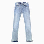 Pantalon en jean empilé à petits et grands cristaux liquides pour homme