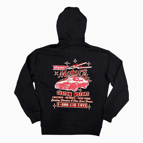 Sudadera con capucha y cremallera Liquid Motors Service para hombre