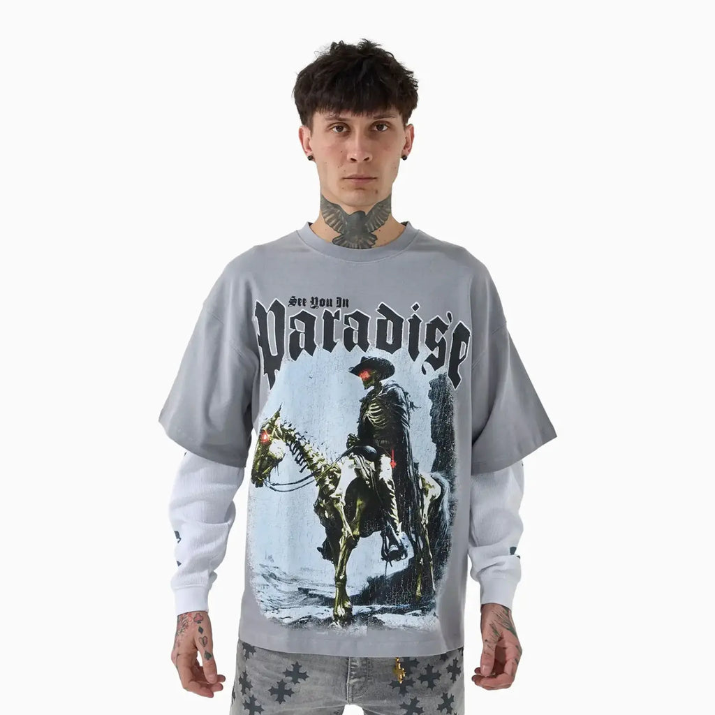 Men's Night Rider Waffle Thermal T-Shirt - Famous | Online Store