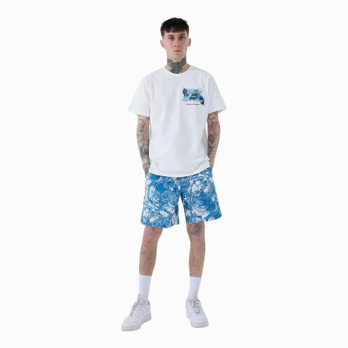 Men's Paradise Palms T-Shirt and Shorts Outfit
