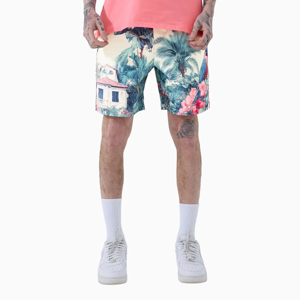 Men's Paradise Palms T-Shirt and Shorts Outfit