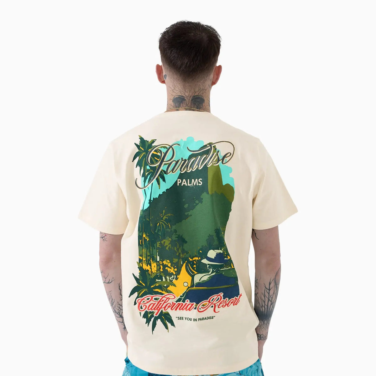 Men's Paradise Palms T-Shirt and Shorts Outfit