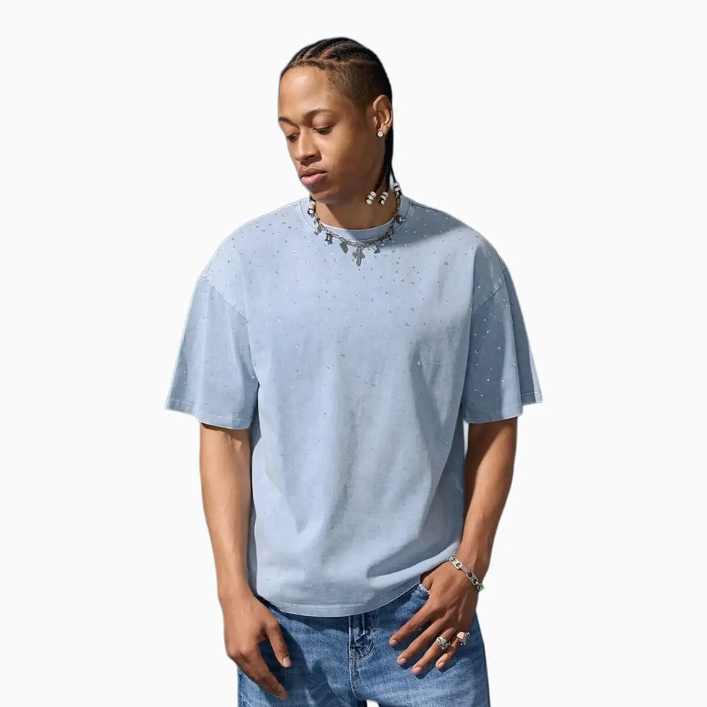 T-shirt ras-du-cou éclatant pour homme
