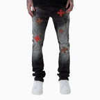Pantalon en denim superposé Reckoning pour homme