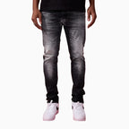 Pantalon en jean pur coton Alexander coupe ajustée fuselée pour homme