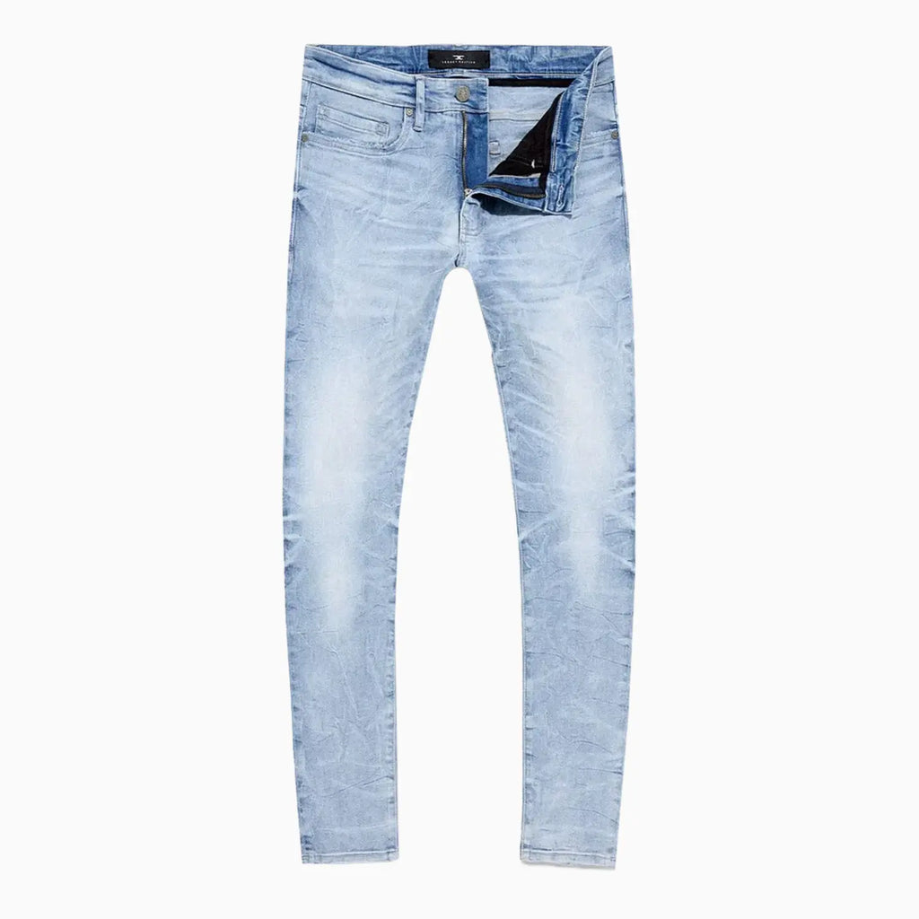 Pantalon en jean pur coton Alexander coupe ajustée fuselée pour homme