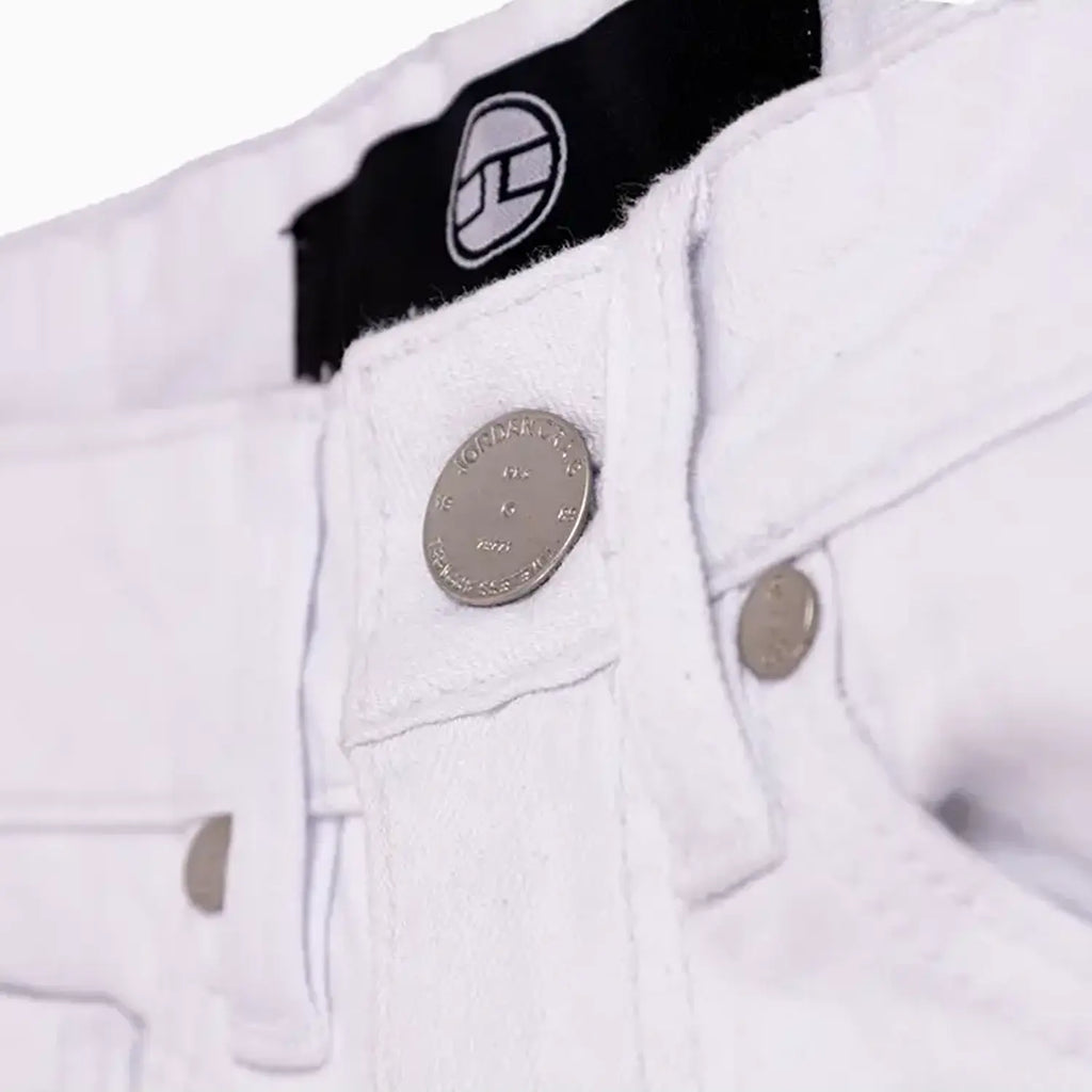 Pantalón Vaquero de Hombre con Entrepierna Limpia y Corte Apilado