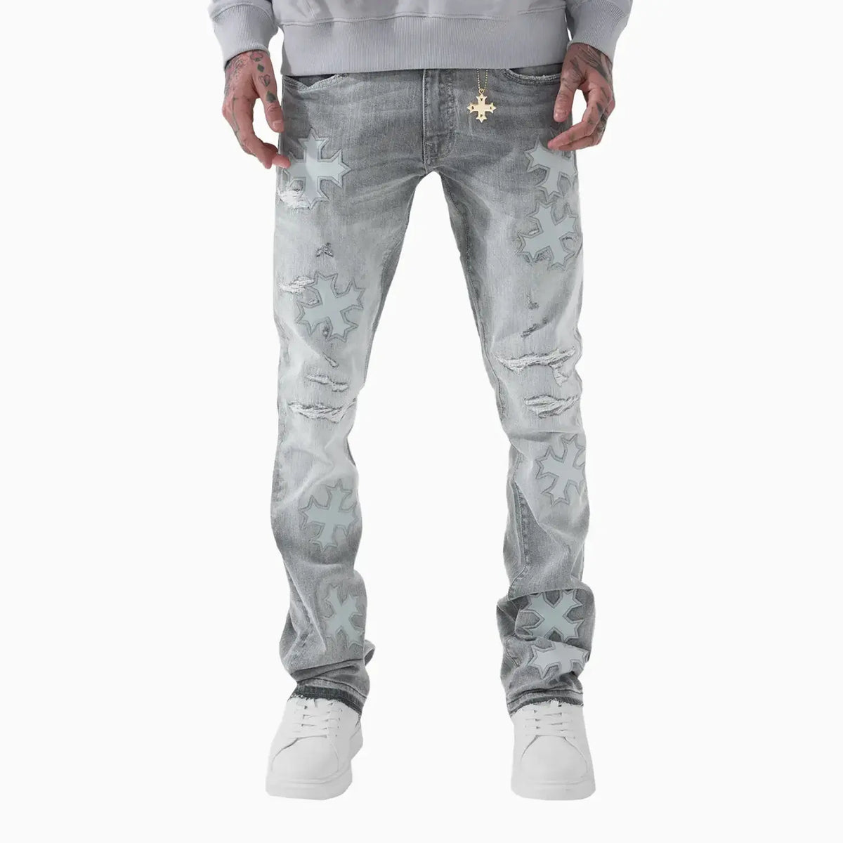 Men's Super Skinny Stacked Eden Denim Pant