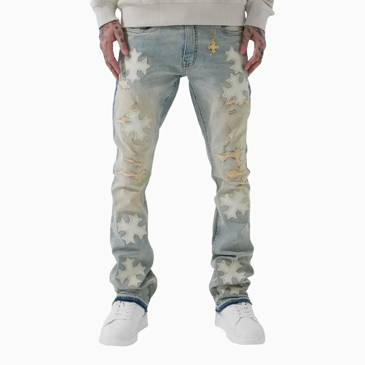 Men's Super Skinny Stacked Eden Denim Pant