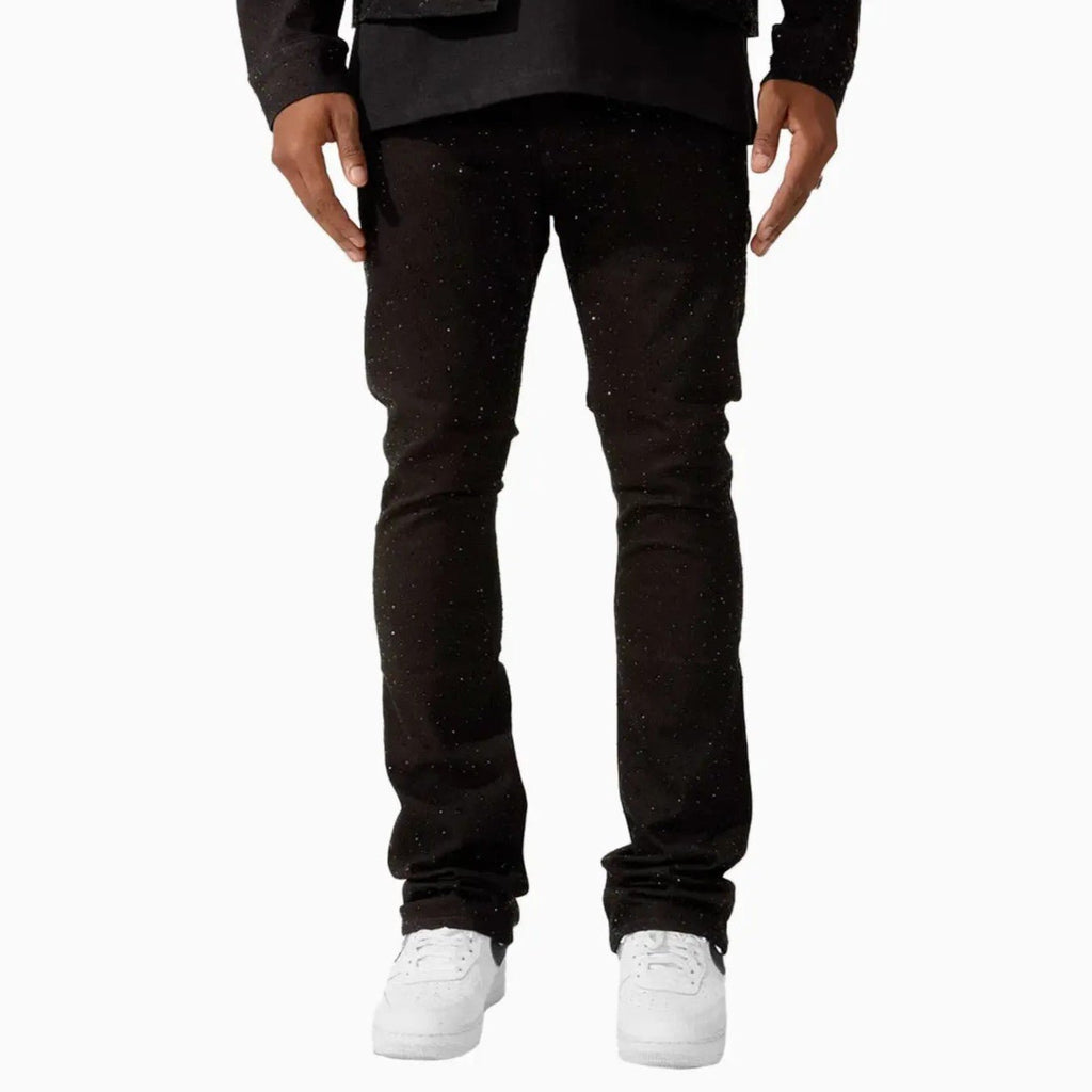 Pantalón de mezclilla para hombre, corte súper ajustado apilado, modelo Local Dealer