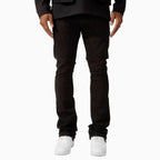Pantalón de mezclilla para hombre, corte súper ajustado apilado, modelo Local Dealer
