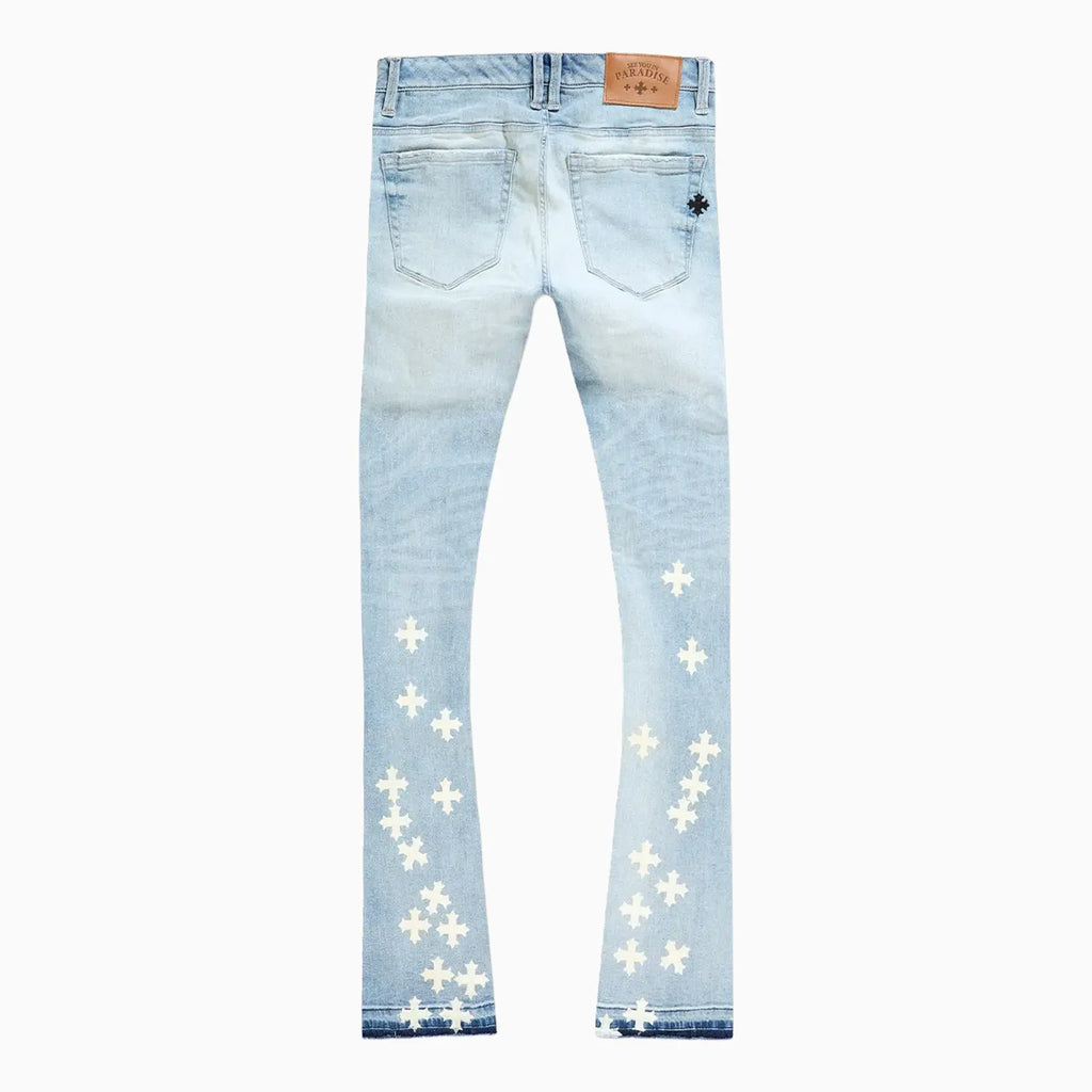 Jean denim super skinny pour homme à superposition Forbidden Fruit