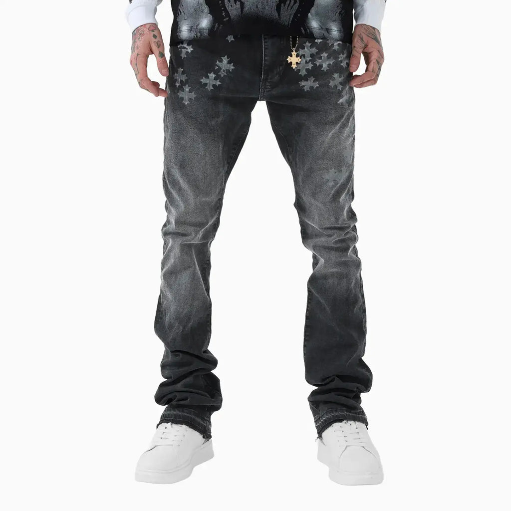 Jean denim super skinny pour homme à superposition Forbidden Fruit