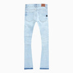 Jean super skinny empilé Nuit étoilée pour homme