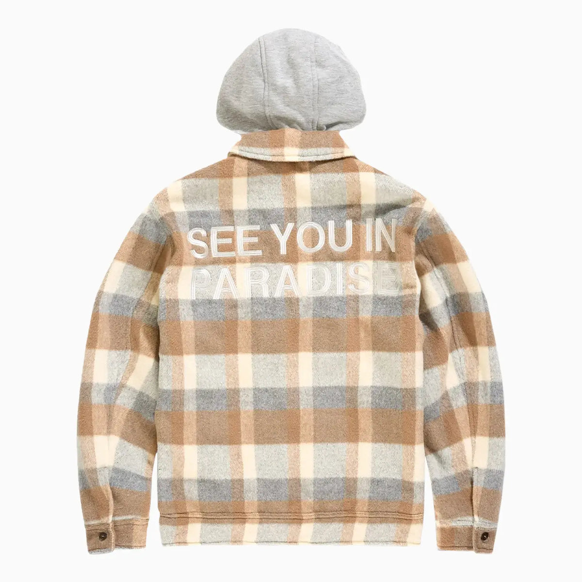 Men's SYIP Flannel Over Shirt With Hood