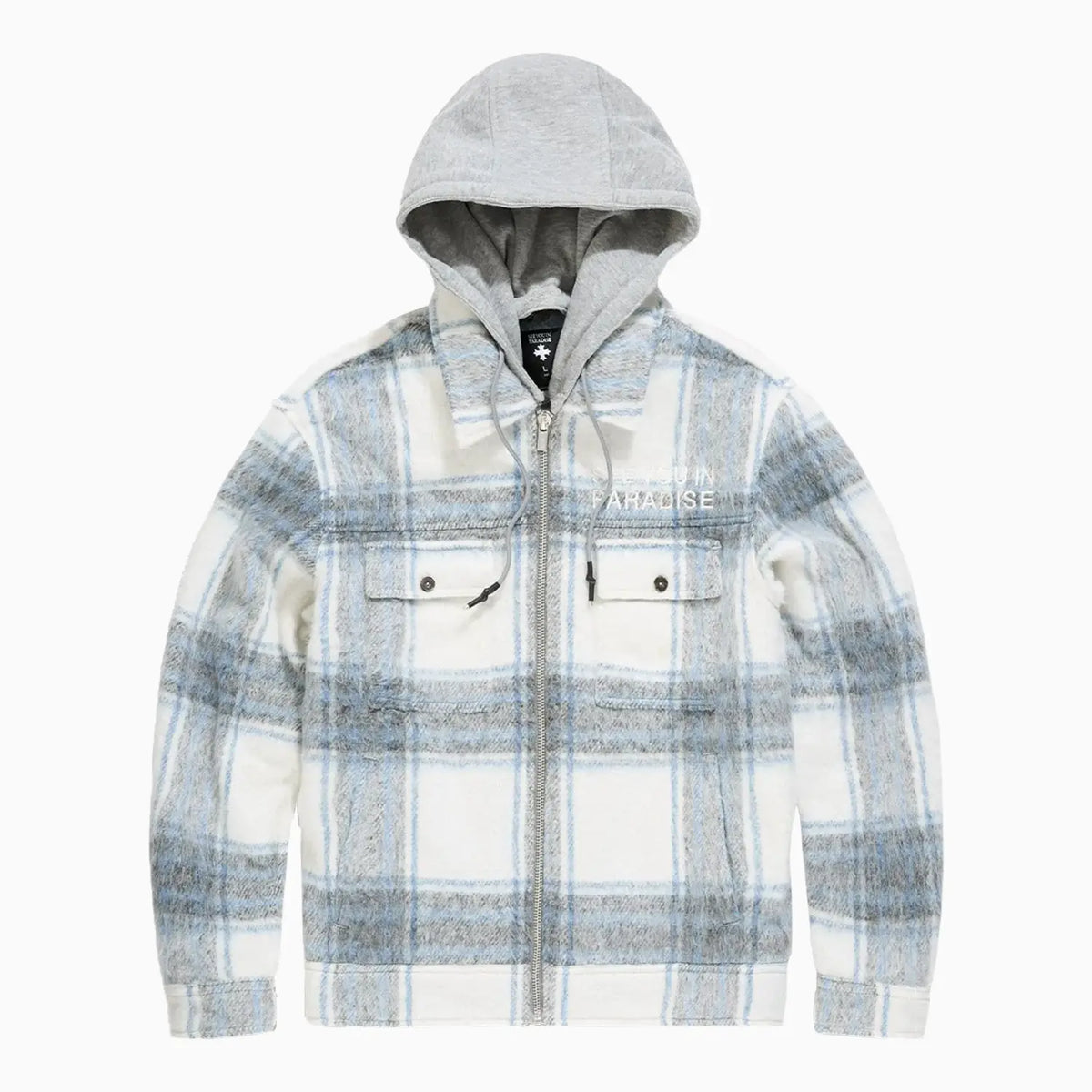 Men's SYIP Flannel Over Shirt With Hood