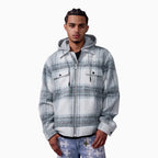 Men's SYIP Flannel Over Shirt With Hood