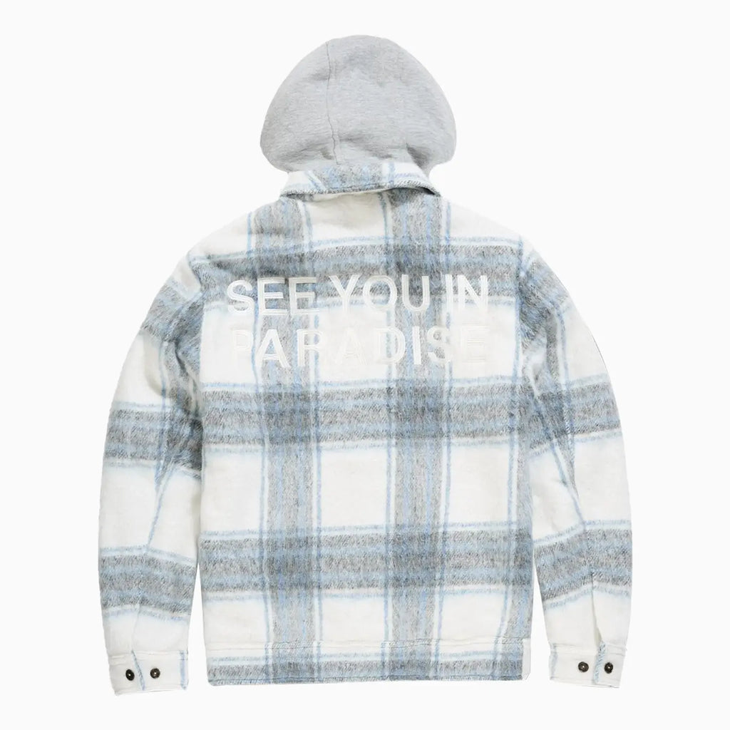 Men's SYIP Flannel Over Shirt With Hood