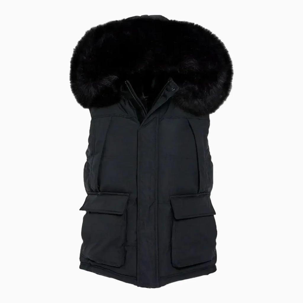 Doudoune sans manches Yukon doublée fourrure pour homme