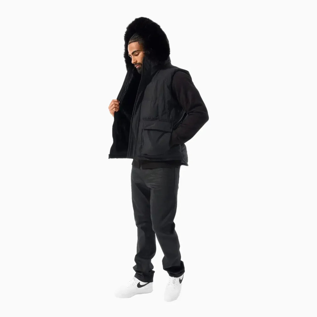 Doudoune sans manches Yukon doublée fourrure pour homme