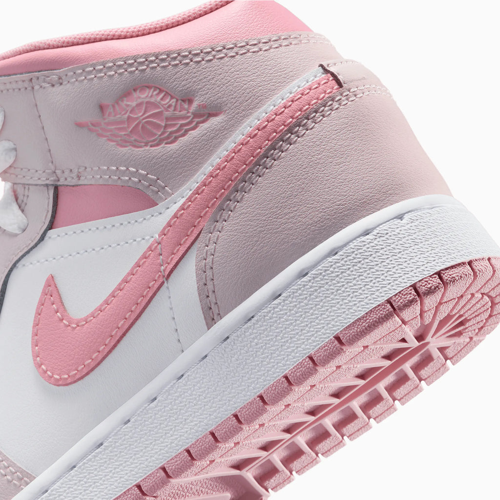 Jordan 1 Mid Enfant 'Pearl Pink White'