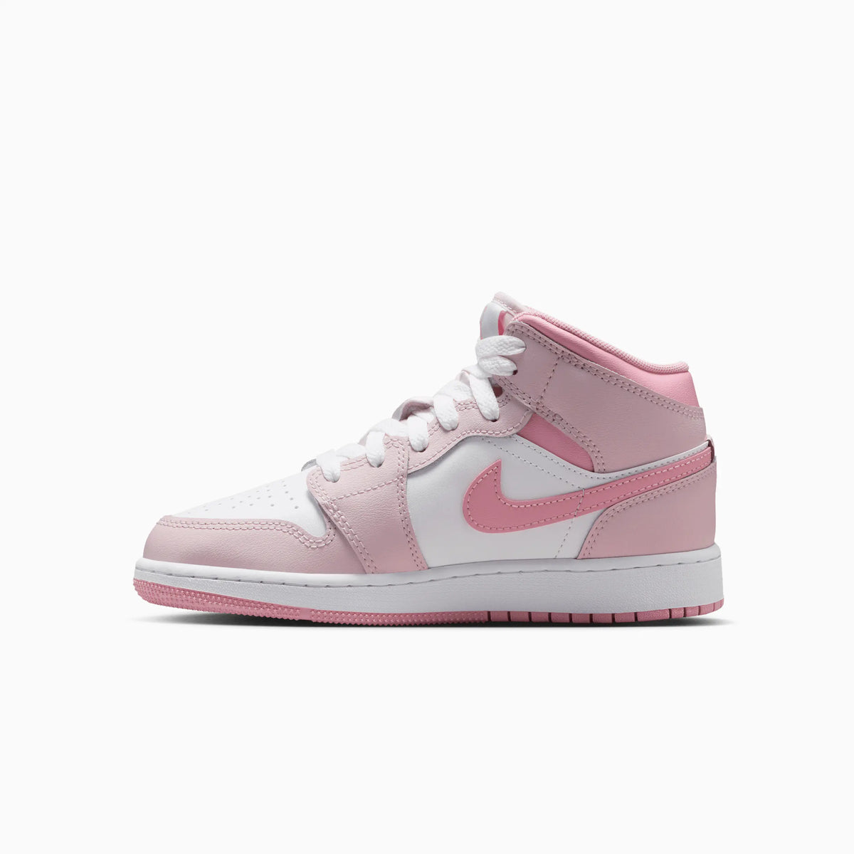 Kid's Air Jordan 1 Mid 'Pearl Pink White' Grade School
