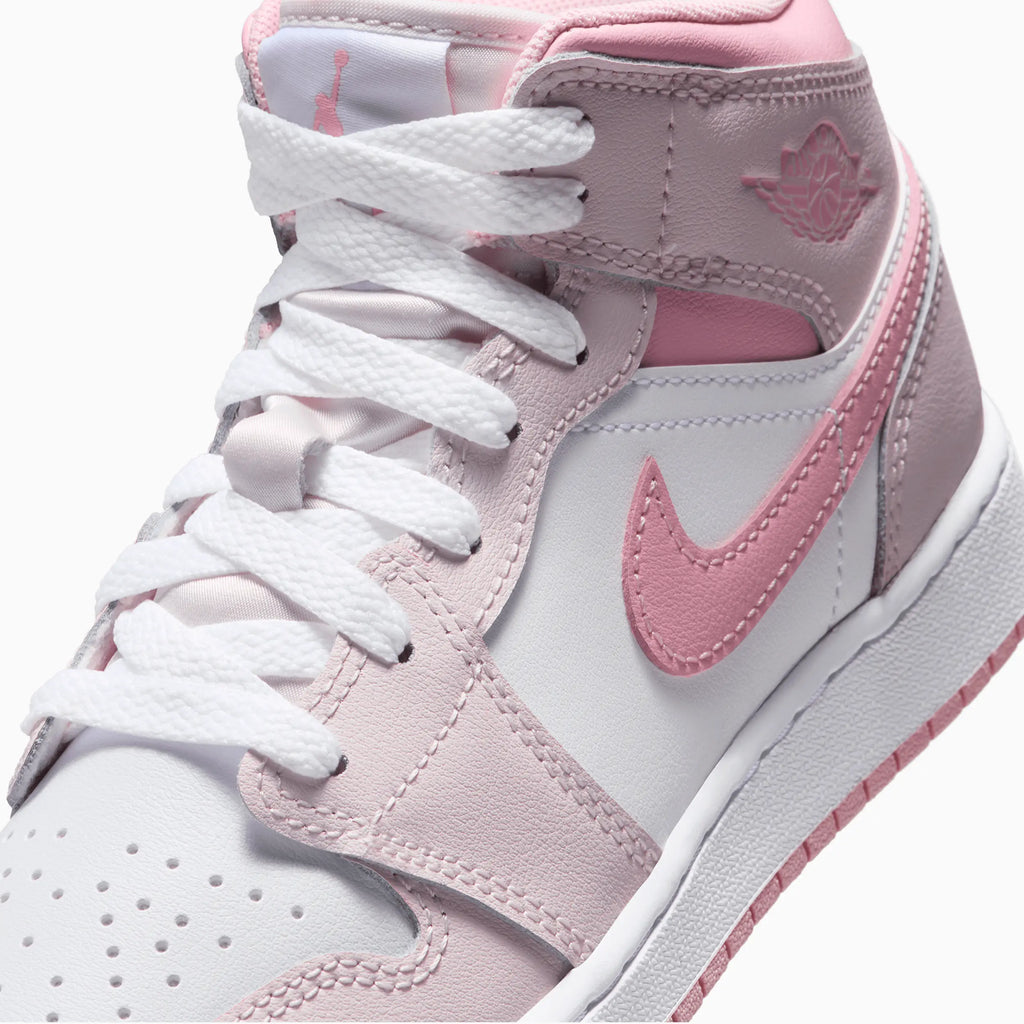 Jordan 1 Mid Enfant 'Pearl Pink White'