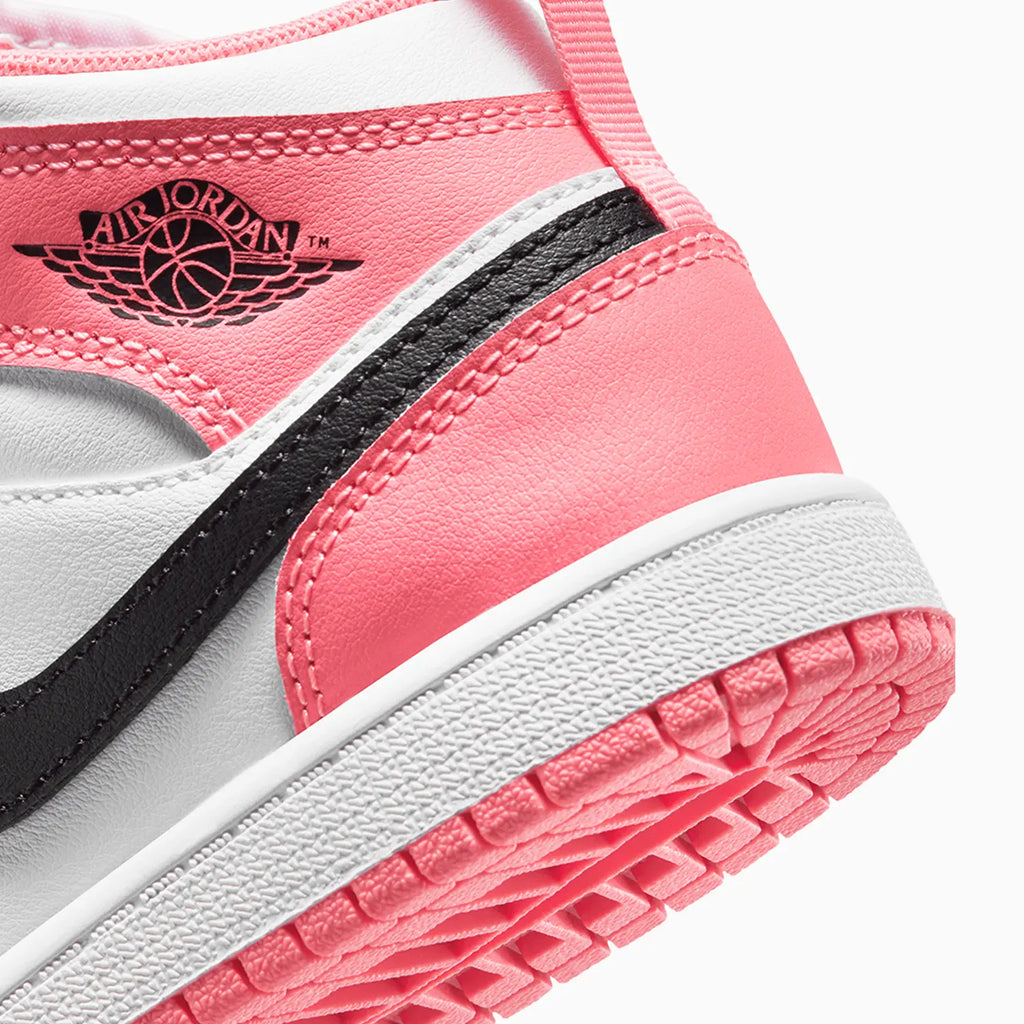 Air Jordan 1 Mid pour enfant 'Pink Gaze' (maternelle)