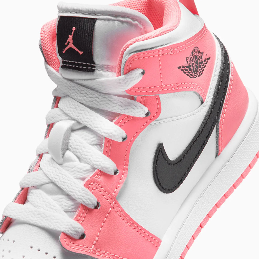Air Jordan 1 Mid pour enfant 'Pink Gaze' (maternelle)