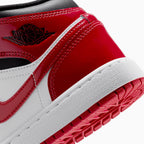 Kid's Air Jordan 1 Mid SE 'Patent Bred Toe' Grade School