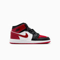Kid's Air Jordan 1 Mid SE 'Patent Bred Toe' Grade School
