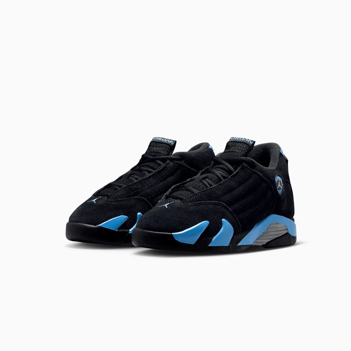 Jordan 14 Retro 'Black University Blue' para niño en edad preescolar