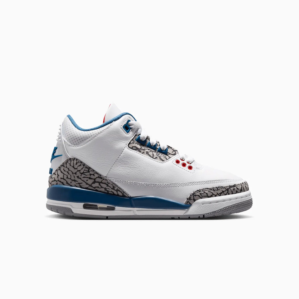 Air Jordan 3 Retro « True Blue » pour enfant (école primaire)