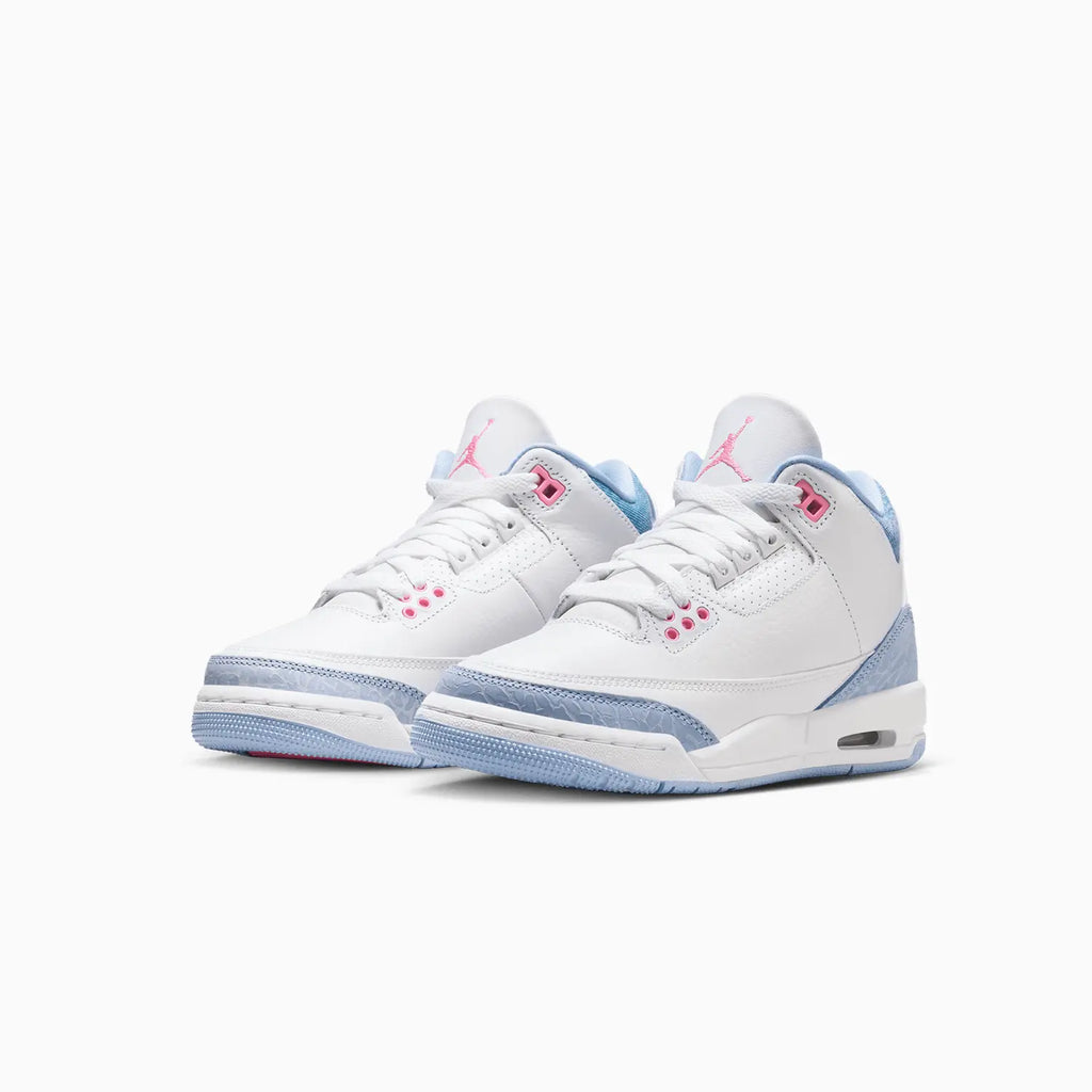 Kid's Air Jordan 3 Retro 'White Cobalt Bliss' Grade School