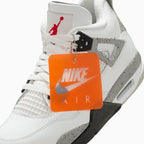 Air Jordan 4 Rétro OG « White Cement » pour enfant (taille scolaire)
