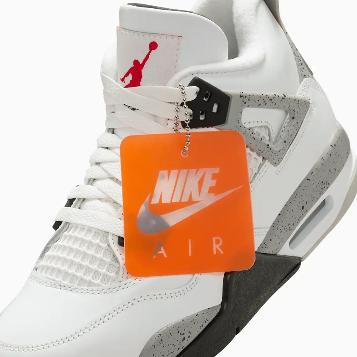 Air Jordan 4 Rétro OG « White Cement » pour enfant (taille scolaire)