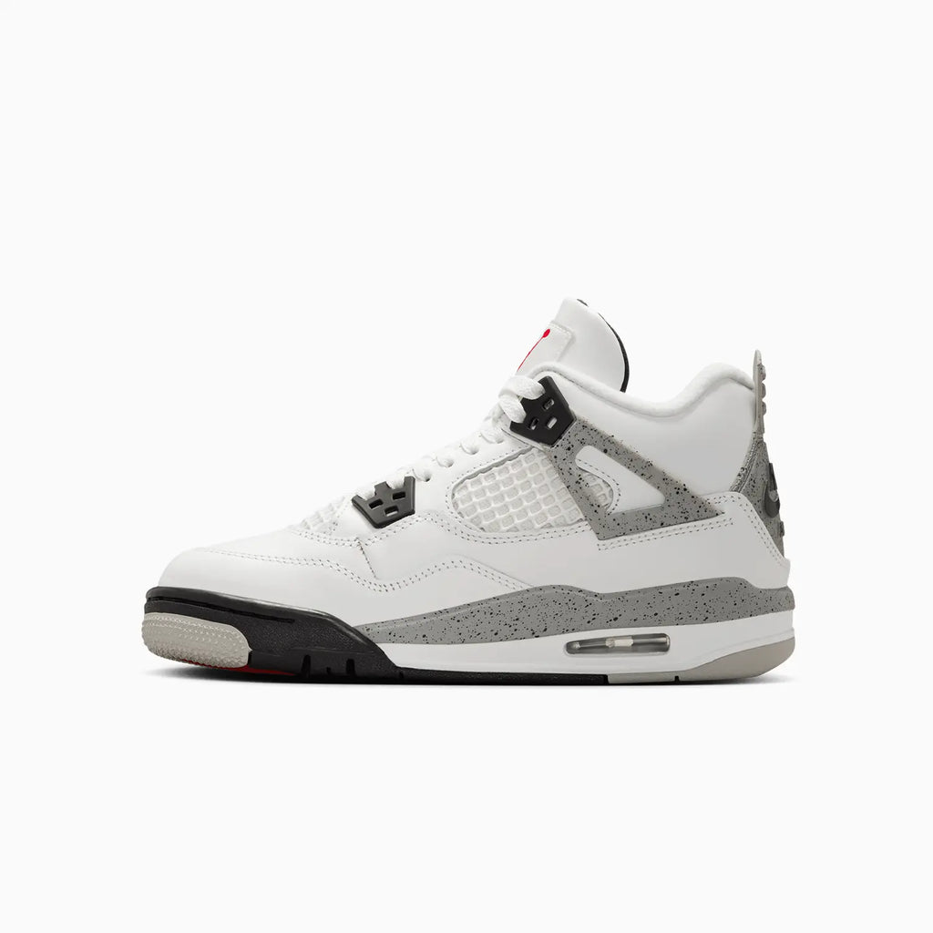 Air Jordan 4 Rétro OG « White Cement » pour enfant (taille scolaire)
