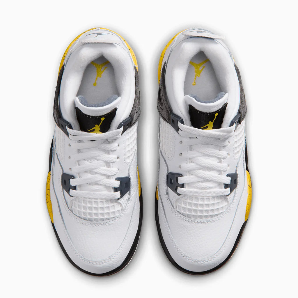 Kid's Air Jordan 4 Retro 'Tour Yellow' Pre School