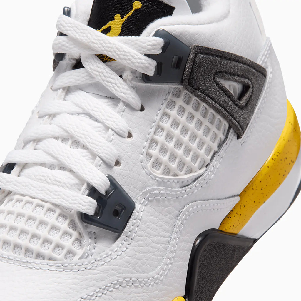 Kid's Air Jordan 4 Retro 'Tour Yellow' Pre School