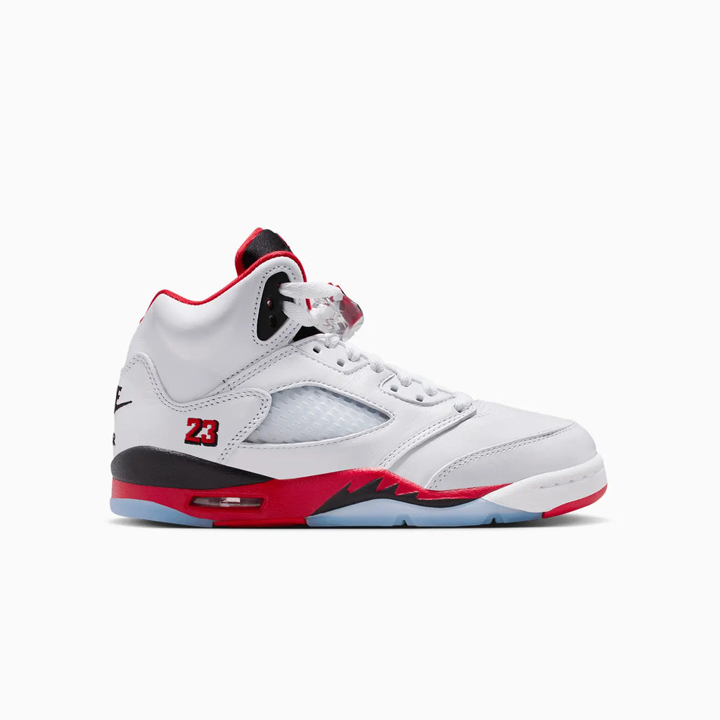 Jordan 5 Retro OG « Fire Red Black Tongue » pour enfant (école primaire)