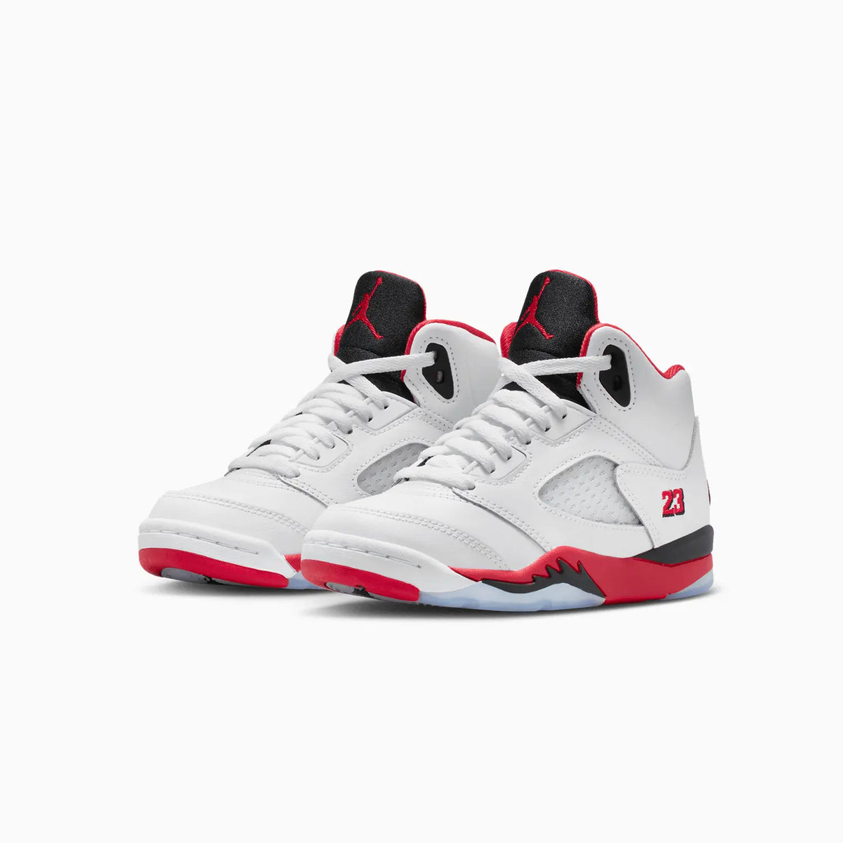 Air Jordan 5 Retro OG 'Fire Red Black Tongue' para niños de preescolar
