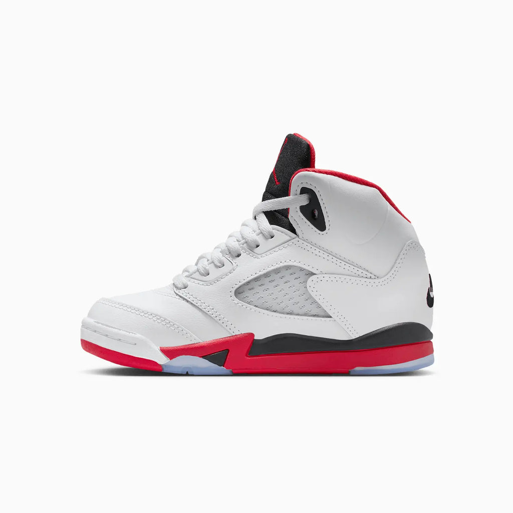Jordan 5 Retro OG « Fire Red Black Tongue » pour enfant (maternelle)