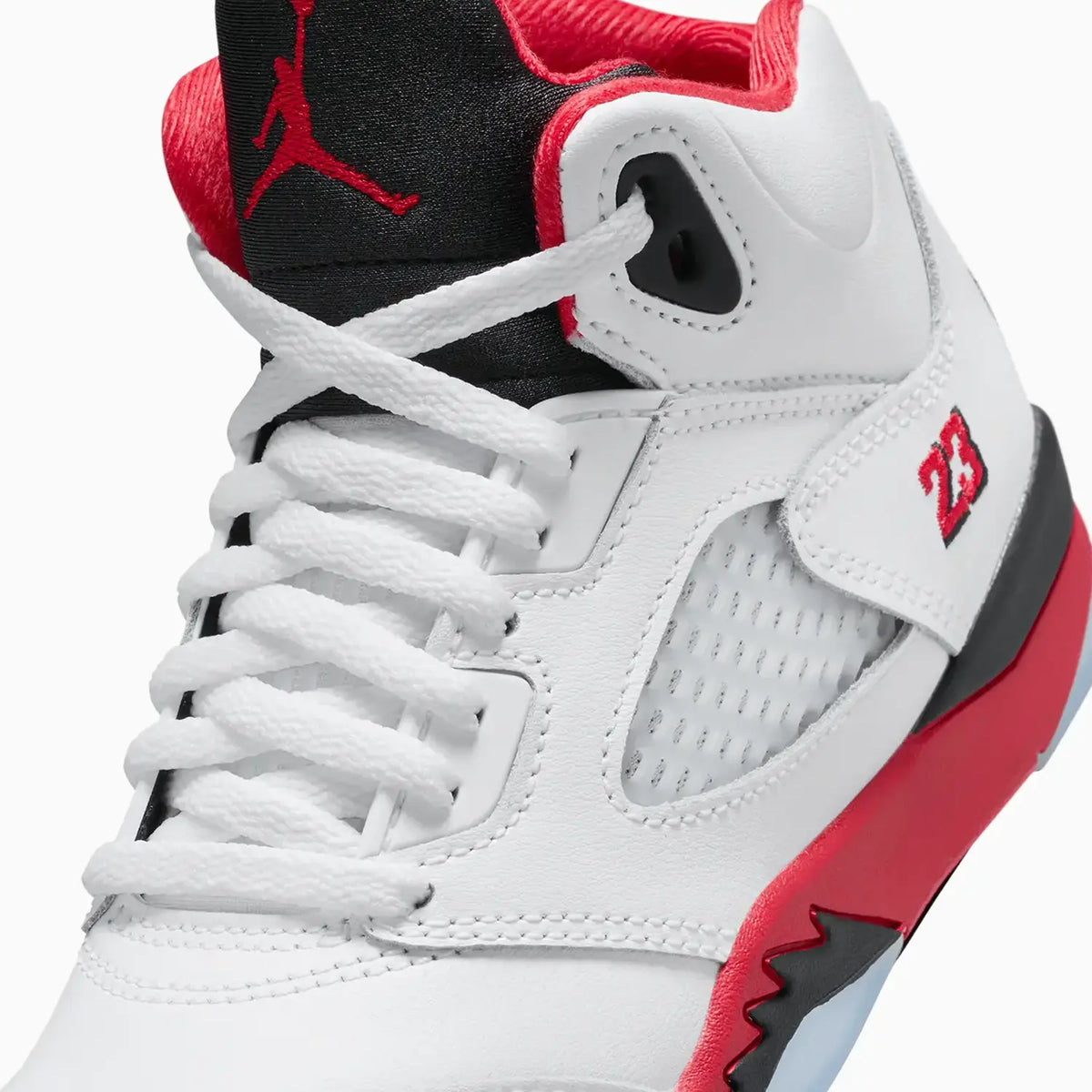 Jordan 5 Retro OG « Fire Red Black Tongue » pour enfant (maternelle)