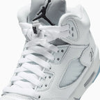 Air Jordan 5 Retro 'White Metallic' para niños de primaria