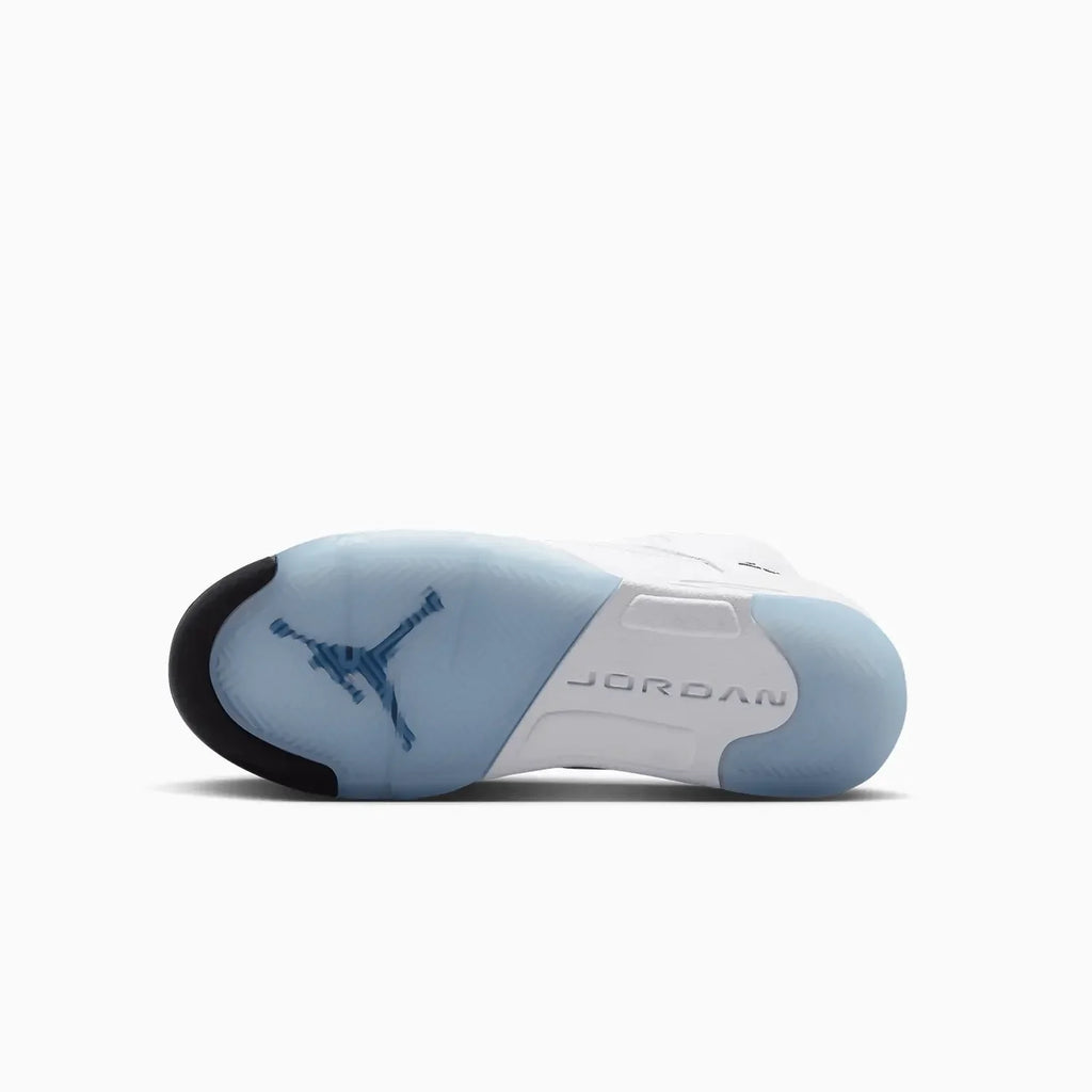 Air Jordan 5 Retro 'White Metallic' para niños de primaria