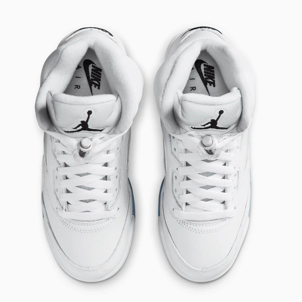 Air Jordan 5 Retro 'White Metallic' para niños de primaria
