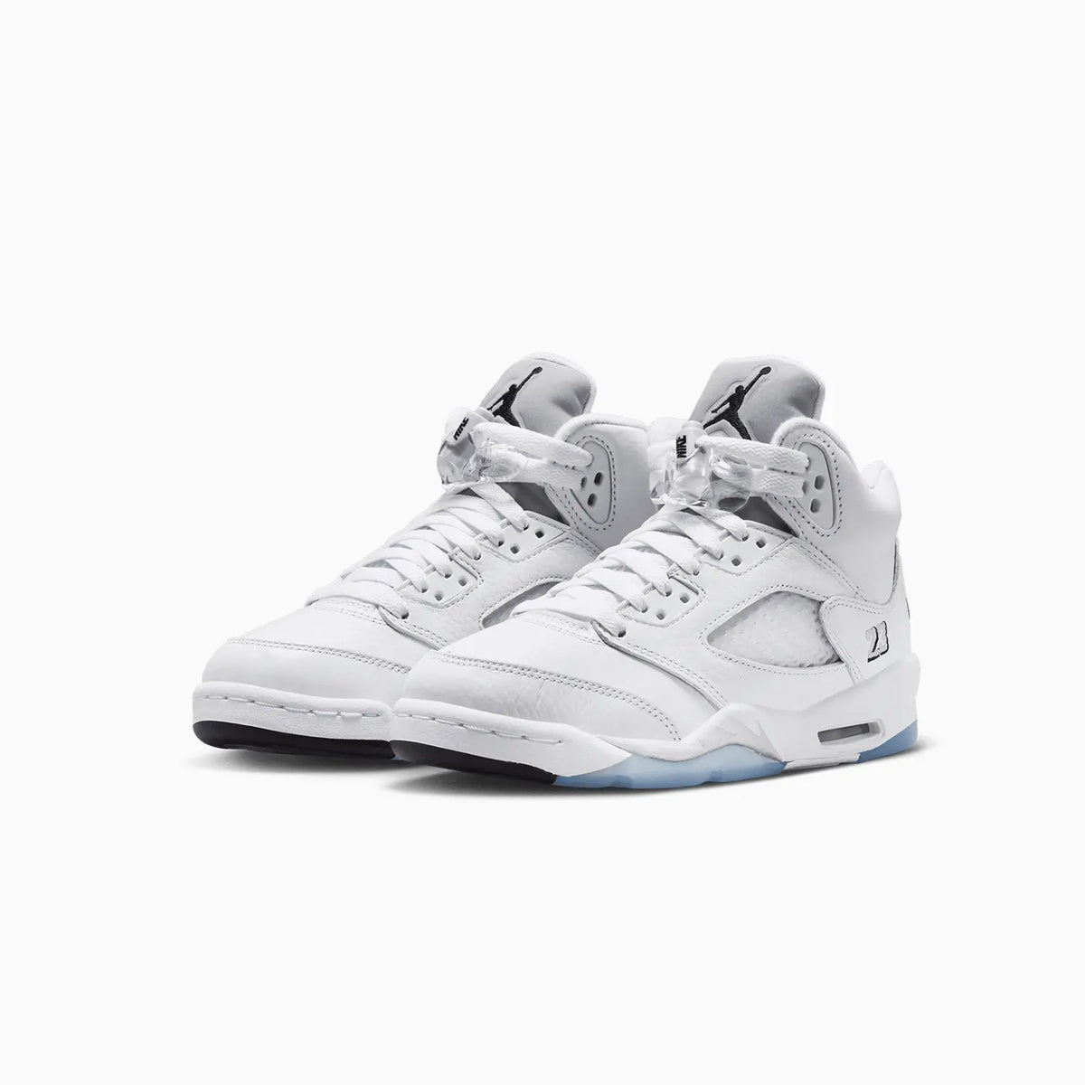 Kid's Air Jordan 5 Retro 'White Metallic' Grade School