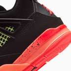 Jordan 4 Retro 'Black Infrared 23' para niños en edad preescolar