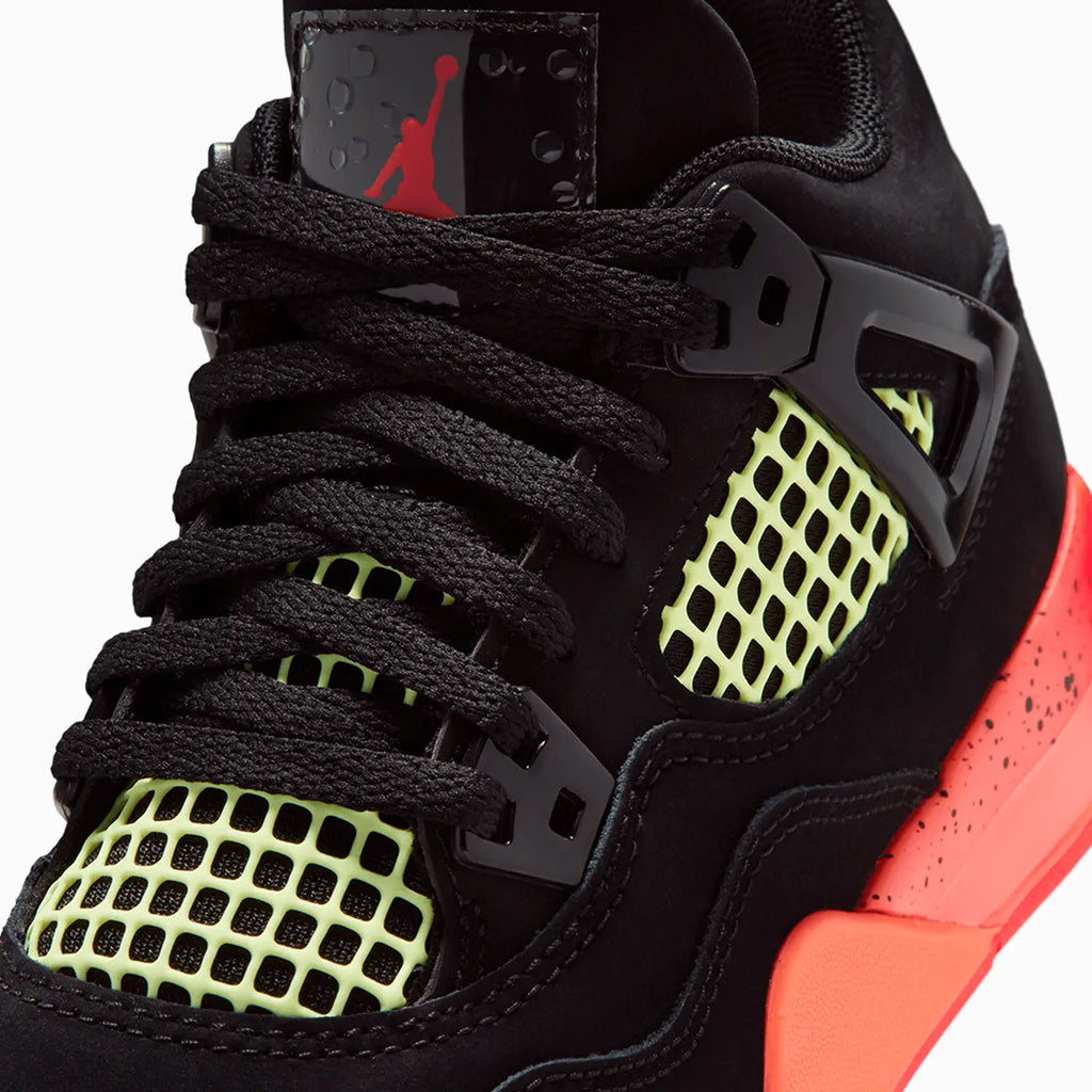 Jordan 4 Retro 'Black Infrared 23' para niños en edad preescolar